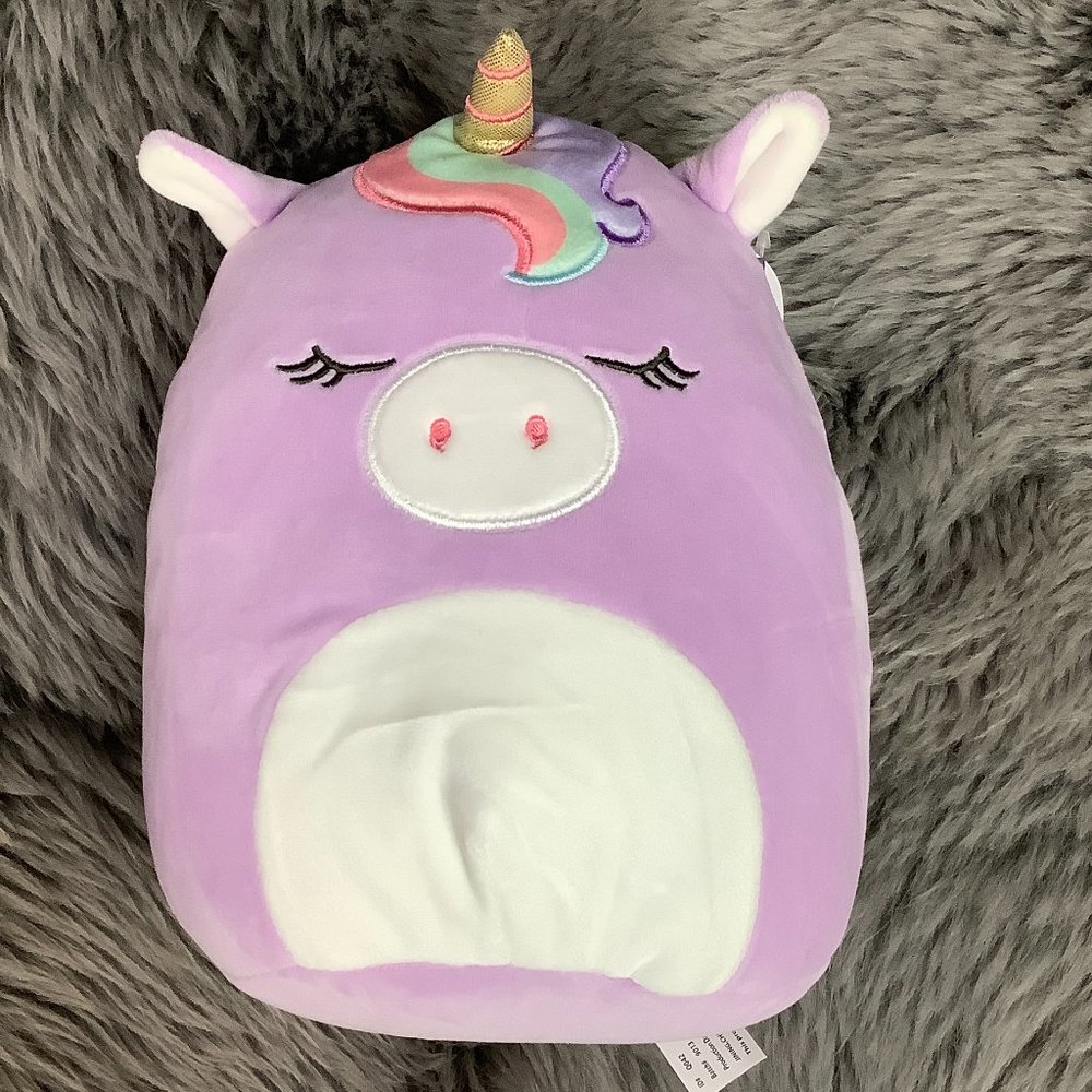 Kellytoy Squishmallows | Silvia the Unicorn | 8 Inch | Plush Toy | Purple **NEW - Picture 1 of 2